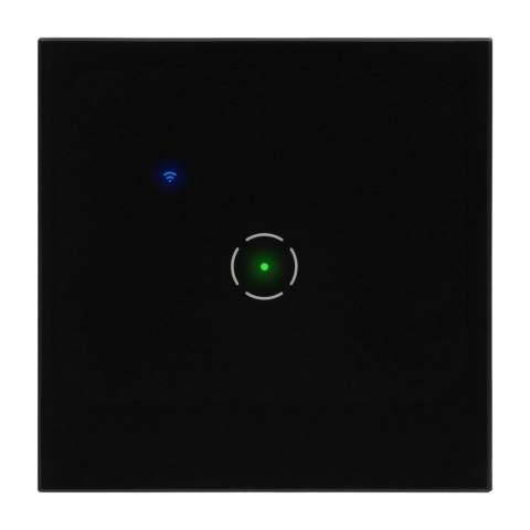 Włącznik podtynkowy pojedynczy Wi-Fi Tuya Smart Home, czarny