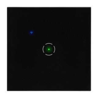 Włącznik podtynkowy pojedynczy Wi-Fi Tuya Smart Home, czarny