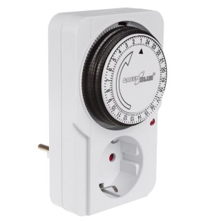 Włącznik czasowy - timer mechaniczny GreenBlue, 48 programów, max. obciążenie 16A, IP20, GB360 F