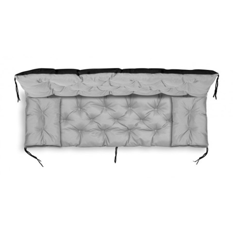 ZESTAW OGRODOWY 100x60x50CM + 2 PODUSZKI 42X42 CM JASNOSZARY