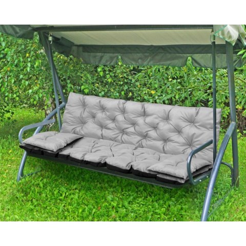 ZESTAW OGRODOWY 100x60x50CM + 2 PODUSZKI 42X42 CM JASNOSZARY