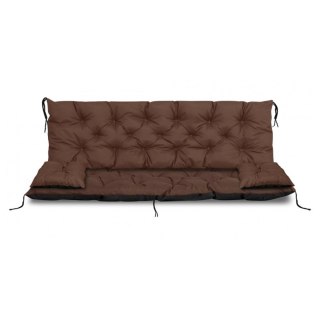 ZESTAW OGRODOWY 180x60x50CM + 2 PODUSZKI 42X42 CM BRĄZOWY