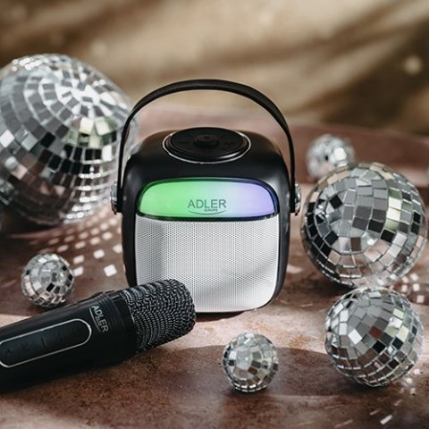 AD 1199 black Głośnik do karaoke z mikrofonem - sd/usb/aux/bluetooth