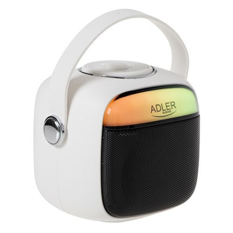 AD 1199 white Głośnik do karaoke z mikrofonem - sd/usb/aux/bluetooth