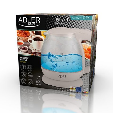 AD 1283 cream Czajnik szklany 1,0l