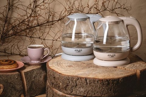 AD 1283 cream Czajnik szklany 1,0l