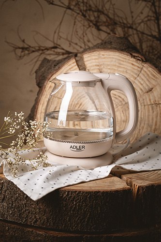 AD 1283 cream Czajnik szklany 1,0l