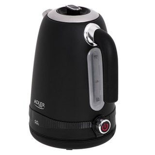 AD 1295 black Czajnik metalowy 1,7l z lcd & regulacją temperatury