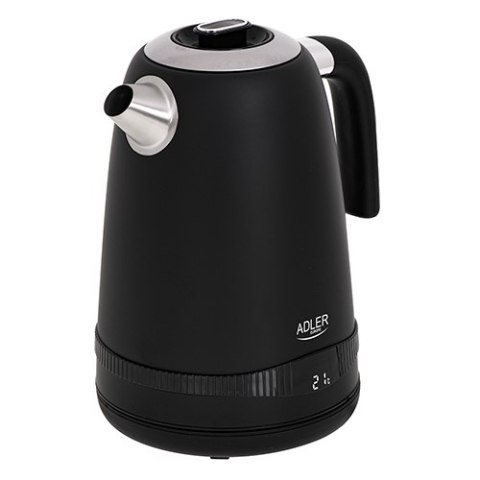 AD 1295 black Czajnik metalowy 1,7l z lcd & regulacją temperatury