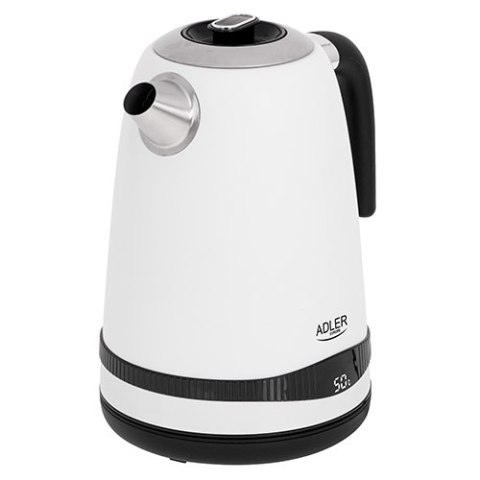 AD 1295 white Czajnik metalowy 1,7l z lcd & regulacją temperatury
