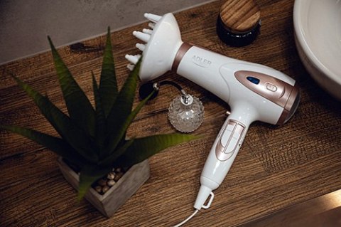 AD 2248 white Suszarka 2200w ion + dyfuzor