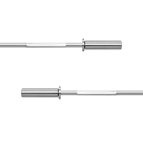 Gryf olimpijski prosty 50 mm z łożyskami, sztanga olimpijska z łożyskami 120cm 9kg REBEL ACTIVE