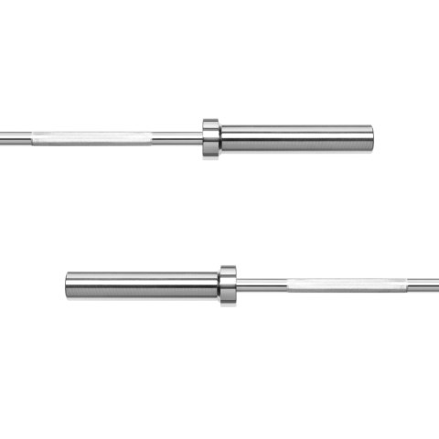 Gryf olimpijski prosty 50 mm z łożyskami, sztanga olimpijska z łożyskami 150cm 12.5kg REBEL ACTIVE