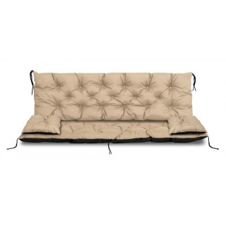 ZESTAW OGRODOWY 180x60x50CM + 2 PODUSZKI 42X42 CM BEŻOWY