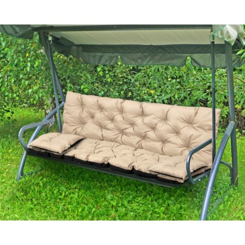 ZESTAW OGRODOWY 180x60x50CM + 2 PODUSZKI 42X42 CM BEŻOWY