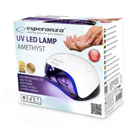 EBN005 Esperanza lampa uv led do lakieru hybrydowego amethyst 54w