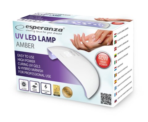 EBN009 Esperanza lampa uv led do lakieru hybrydowego amber 40w