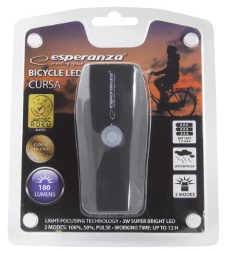 EOT018 Esperanza lampka led rowerowa na przód cursa