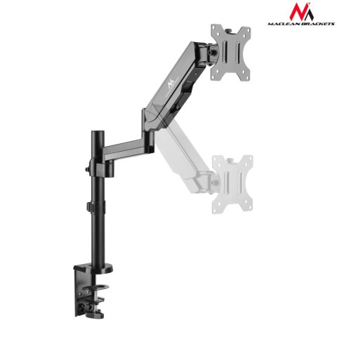 Uchwyt do monitora Maclean, podwójne ramię, ze sprężyną gazową, 17"-32", 8 kg, MC-775