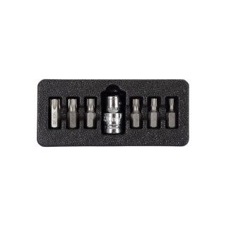 Zestaw końcówek torx security t20-t55, 7 szt., s2 proline
