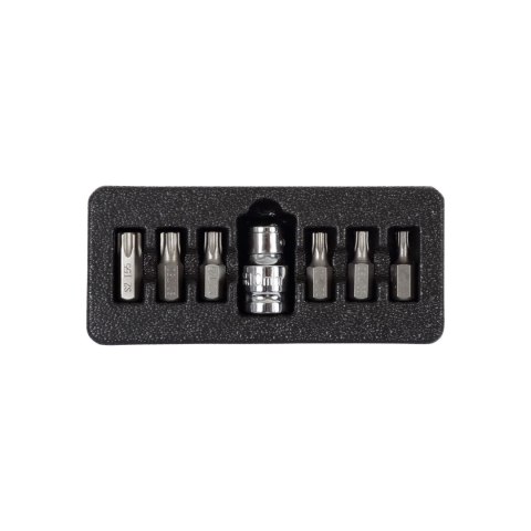 Zestaw końcówek torx security t20-t55, 7 szt., s2 proline