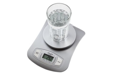 AD 3137 silver Waga kuchenna z misą