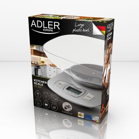 AD 3137 silver Waga kuchenna z misą