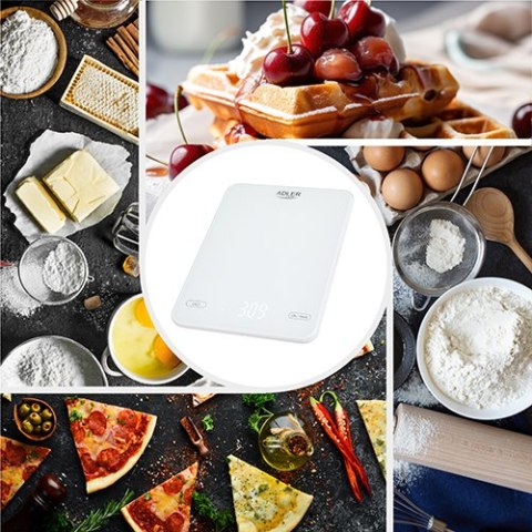 AD 3177 white Waga kuchenna 10kg ładowana przez usb