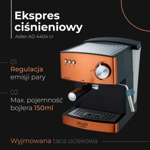 AD 4404 copper Ekspres ciśnieniowy