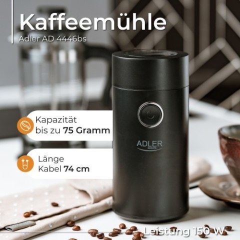 AD 4446 black silver Młynek do kawy