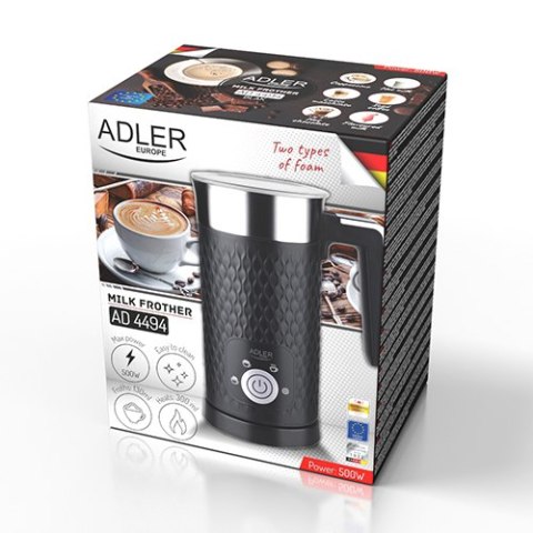AD 4494 black Spieniacz do mleka - spienianie i podgrzewanie (latte i cappucino)
