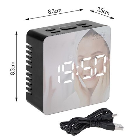 CR 1150 black Budzik led CR 1150 black Budzik led