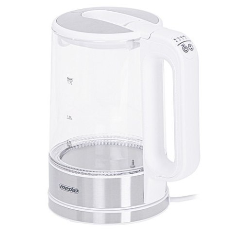 MS 1301 white Czajnik szklany 1,7 l z regulacją temp.