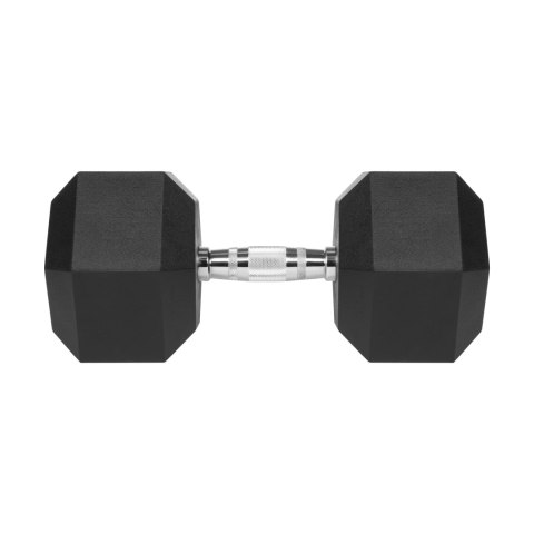 Hantel żeliwny gumowany HEX 32,5 kg REBEL ACTIVE