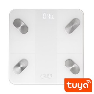 AD 8186 white Waga łazienkowa analityczna ? smart - aplikacja tuya