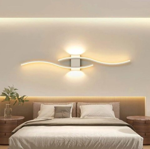 ZD150B Lampa scienna kinkiet biały 60cm ciepły biały