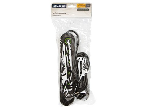 98-219# Przedłużacz sieciowy ps-420 4-gniazda 3xusb 2m czarny 3x1mm