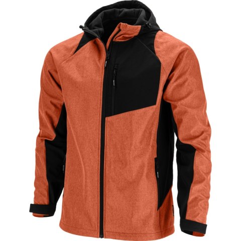 Kurtka softshell z kapt. ceglasto-czarna, "2xl", ce, lahti