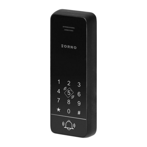 SANDI, zestaw domofonowy jednorodzinny, bezsłuchawkowy 2-żyłowy, szyfrator, RFID, czarny