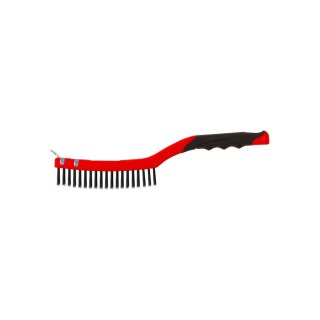 Szczotka druciana - nylon, 3x19 rzędów, 340mm, proline
