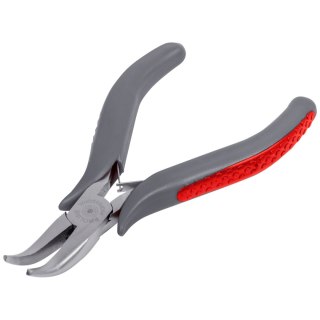 Szczypce wygięte 120mm prof."electronic",2-kol. proline