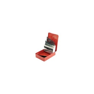 Wiertła do metalu kpl.19 szt. (1,0-10,0mm) pudełko metalowe