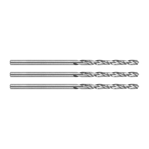 Wiertła do metalu HSS, DIN 338, 2 mm, 3 szt.