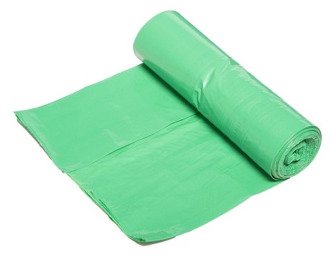 Worki na odpady 120 L, zielone z taśmą, 40 mic, 10 szt.