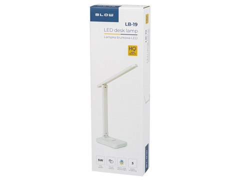 44-164# Lampka biurkowa led lb-19 biała"