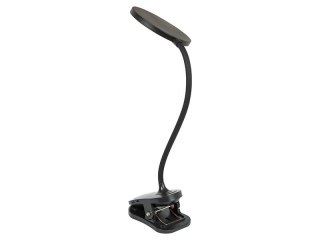 44-165# Lampka biurkowa led lb-20 z klipsem czarna`