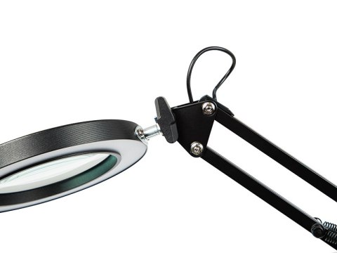 44-169# Lampka biurkowa led lb-23 czarna z lupą"
