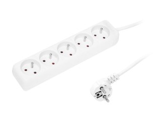 98-717# Przedłużacz sieciowy pr-570p 5-gniazd z uziemieniem 1,5m biały 3x1,5mm