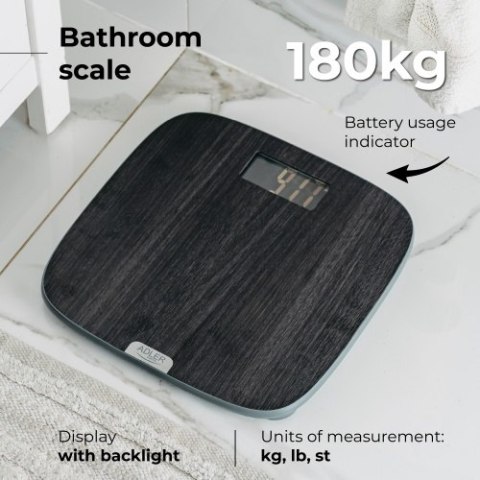 AD 8192 Waga łazienkowa - 180kg - fakturowana