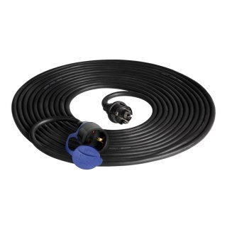 Przedłużacz warsztatowy bryzgoszczelny IP44, 1x2P+Z 20m,kabel gumowy olejoodporny H07RN-F 3x1,5mm?, 230VAC/16A, schuko